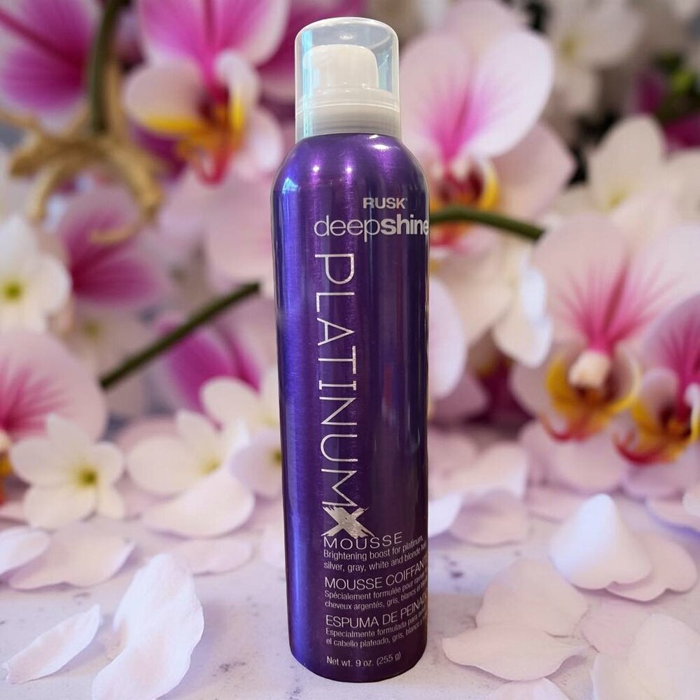 Rusk Deepshine Platinum Mousse 9 oz